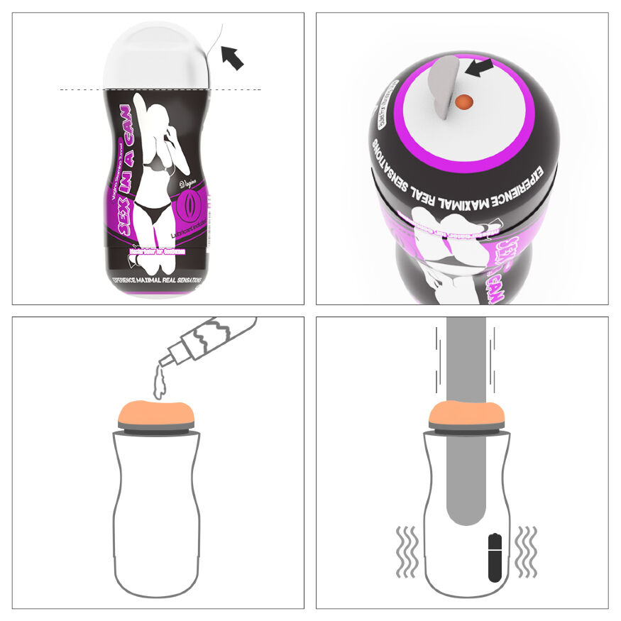 Мастурбатор - Sex In A Can Vagina Stamina Tunnel Vibrating