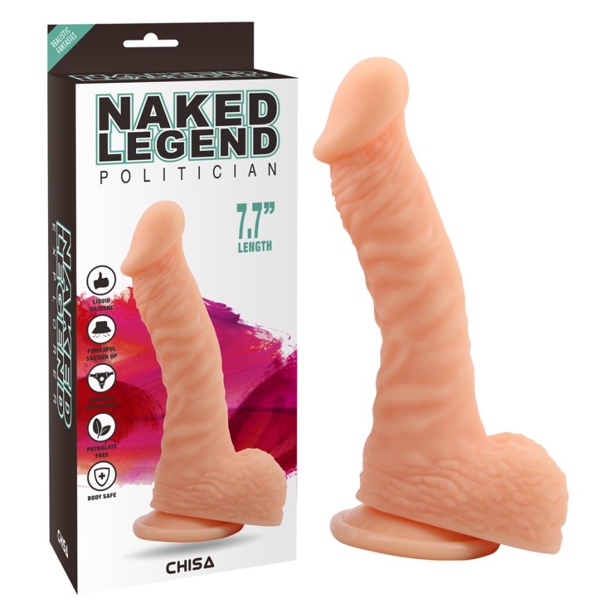 Фаллоимитатор - Naked Legend Politician 7.7" Flesh