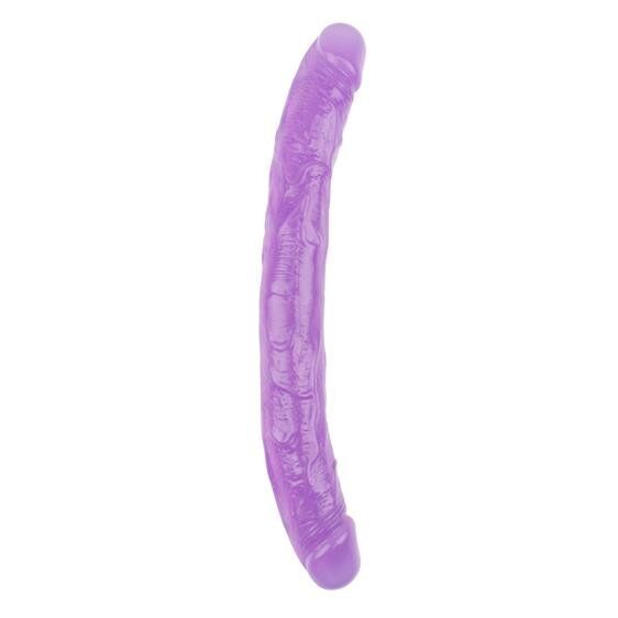 Двосторонній фалоімітатор - Hi-Rubber 12.8" Double Dildo Purple