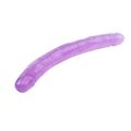 Двосторонній фалоімітатор - Hi-Rubber 12.8" Double Dildo Purple