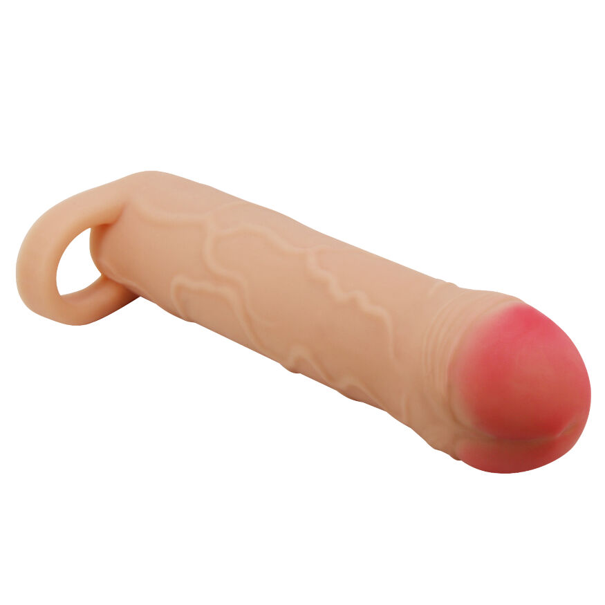 Закрита реалістична насадка на пеніс Pretty Love Bunion Penis Extender +1" Flesh