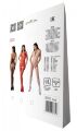 Бодістокінг з плетінням на животику Passion BS100 One Size, black, декоративний шов, з доступом