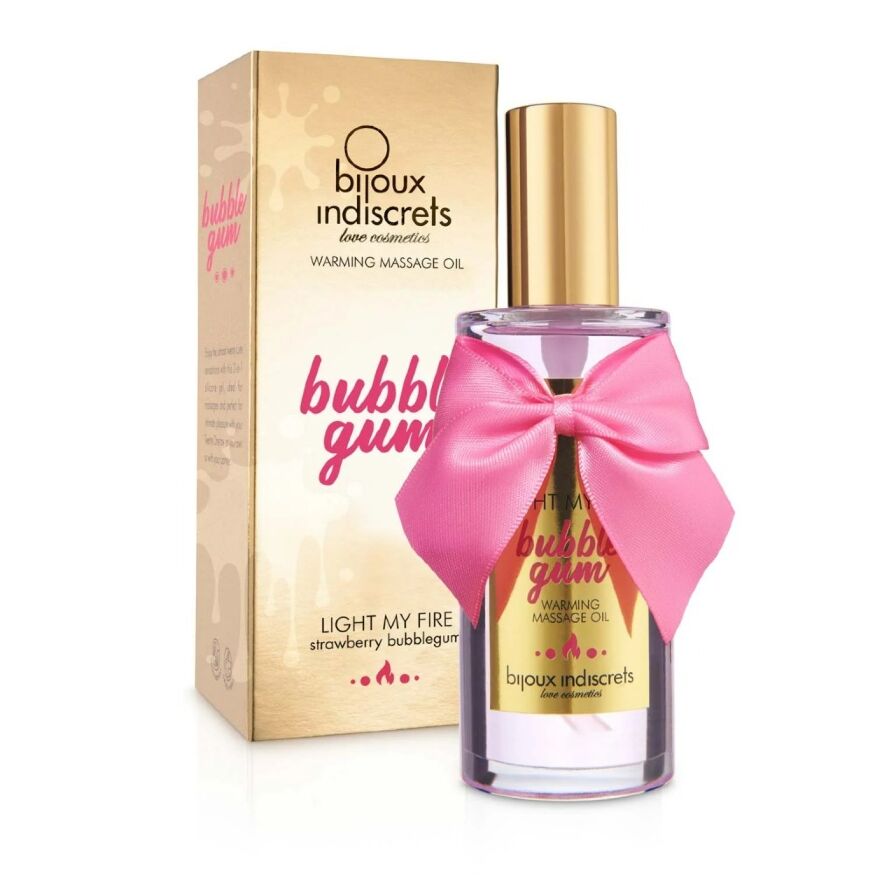 Согревающее массажное масло для поцелуев Light My Fire от Bijoux Indiscrets