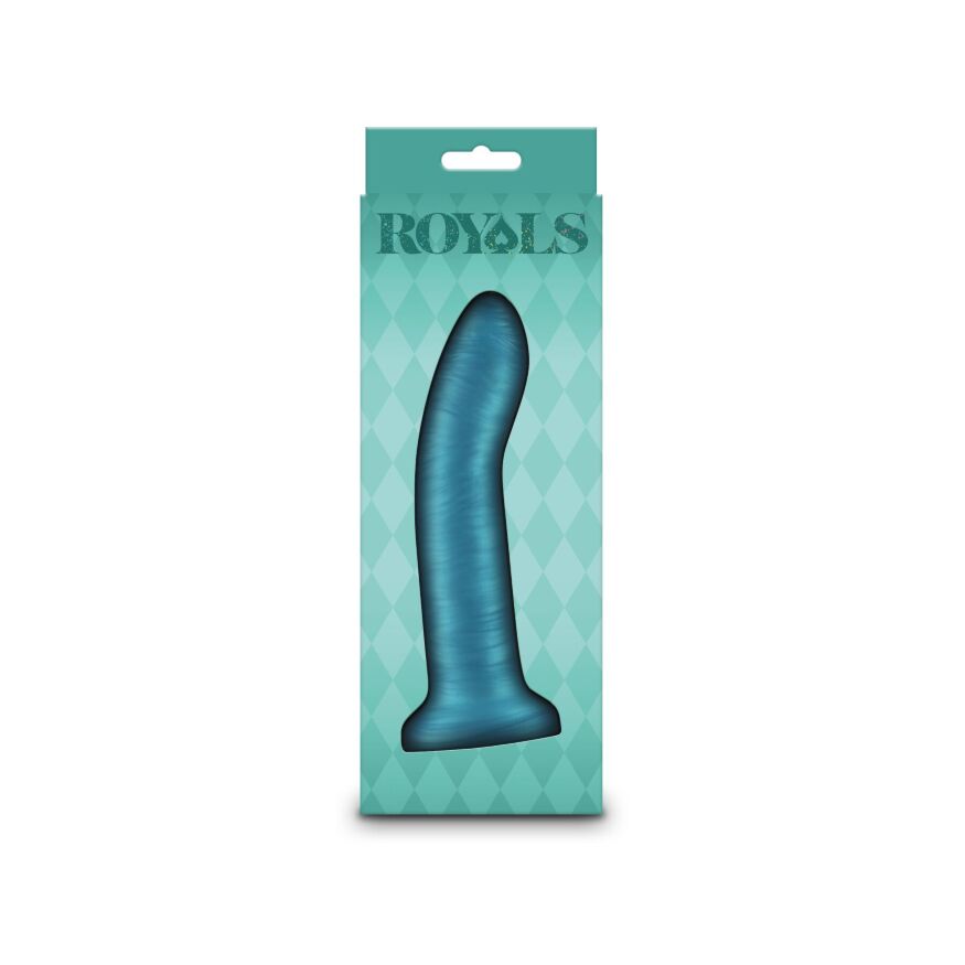 Дилдо NS Novelties Royals - 6" Charlie - Metallic Teal