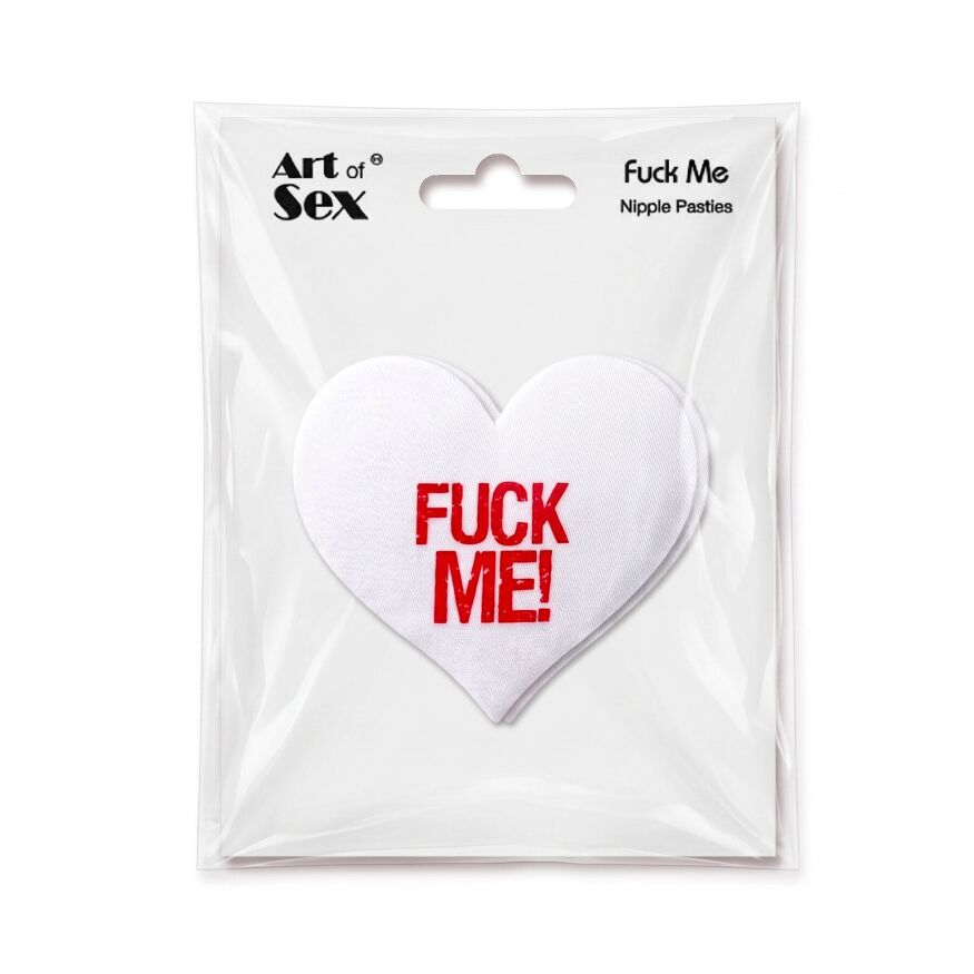 Пестис-сердечки Art of Sex - Fuck me, белый