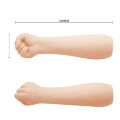 Рука для фистинга Pretty Love, бежевая, 36 см х 8.5 см
