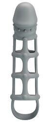 Ажурна насадка Penis Sleeve With Ball Strap, BI-026234.