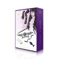 Романтический подарочный набор RIANNE S Ana's Trilogy Set II: силиконовая анальная пробка 2,7 см, лассо для сосков, ажурная маска на лицо