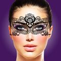 Романтический подарочный набор RIANNE S Ana's Trilogy Set II: силиконовая анальная пробка 2,7 см, лассо для сосков, ажурная маска на лицо