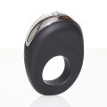 Кільце на пеніс з кліторальною стимуляцією Hot Octopuss Atom Cock Ring Clitoral Stimulator, чорне
