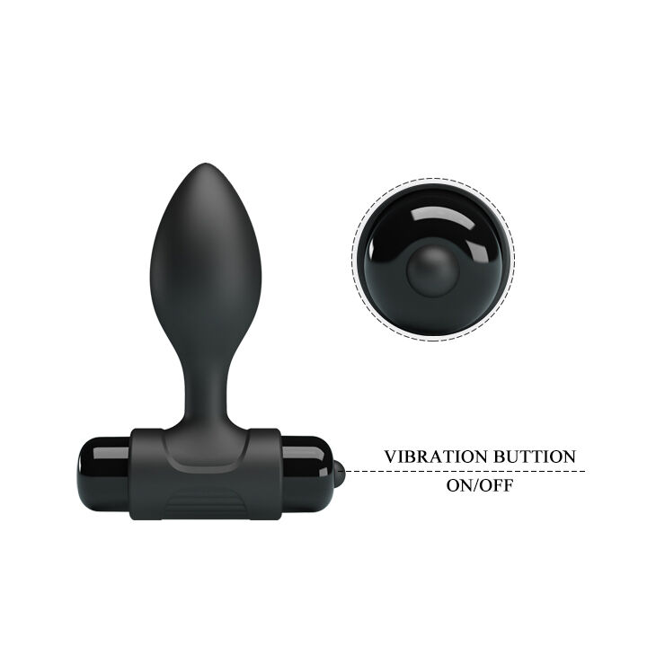 Анальна пробка - Pretty Love Vibra Butt Plug Black