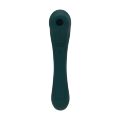 Вибратор и вакуумный клиторальный стимулятор 2-в-1 Alive Quiver Teal обновленная модель