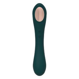 Вібратор та вакуумний кліторальний стимулятор 2-в-1 Alive Quiver Teal оновлена модель