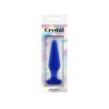 Стеклянная анальная пробка CRYSTAL TAPERED GLASS PLUG MEDIUM BLUE