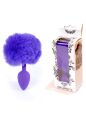 Анальна пробка - Bunny Tail Silicone Purple Plug Purple