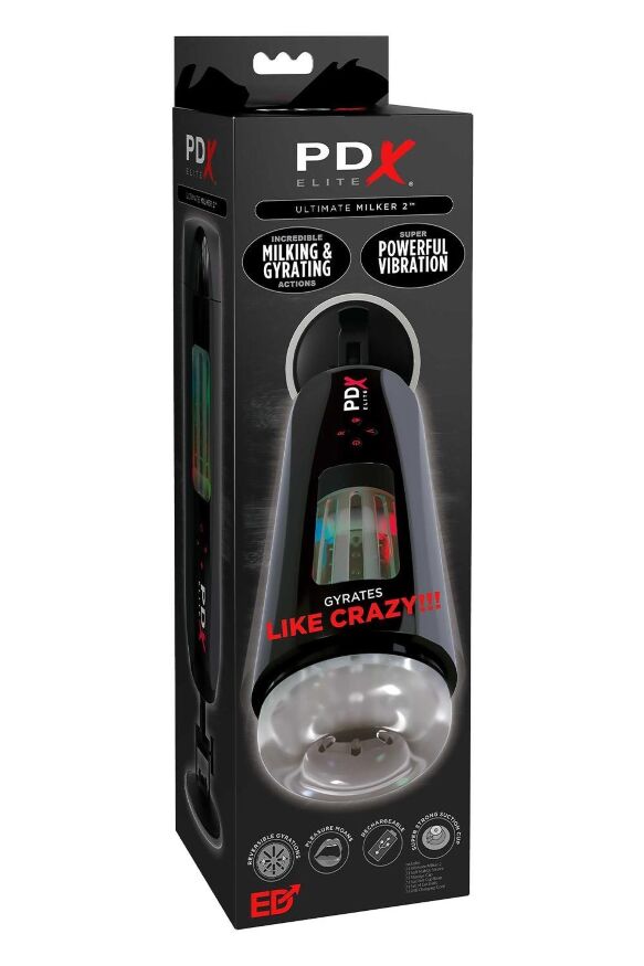 Мастурбатор Pipedream PDX Elite Ultimate Milker 2 чорний, 27 см