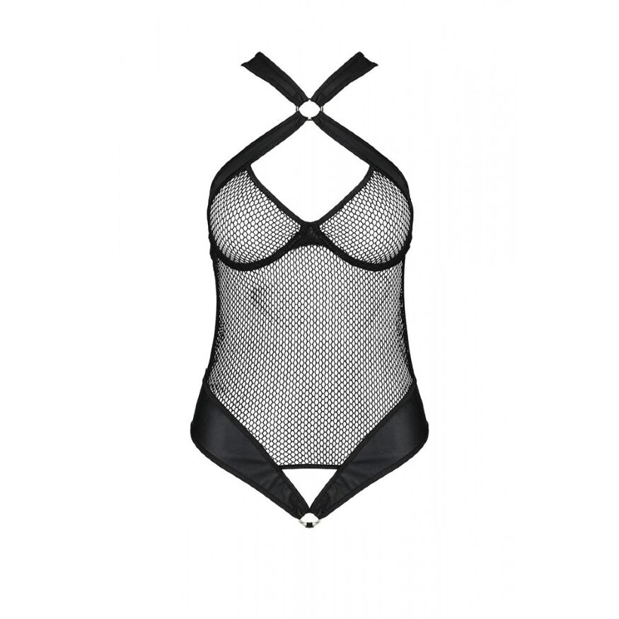 Боді з халтером та графічним візерунком Amanda Body black S/M-Passion