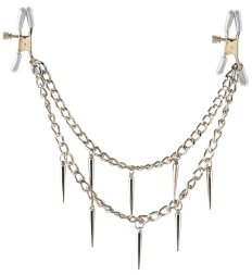 Ефектні металеві затискачі для сосків у рок-стилі FFS Rock Hard Nipple Clamps