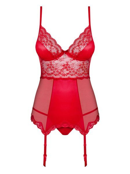 Корсет із підв'язками для панчохи Obsessive Lovica corset XXL