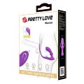 Вібромасажер простати з ерекційним кільцем і пультом ДУ Pretty Love - Warren Purple, BI-040162W-1