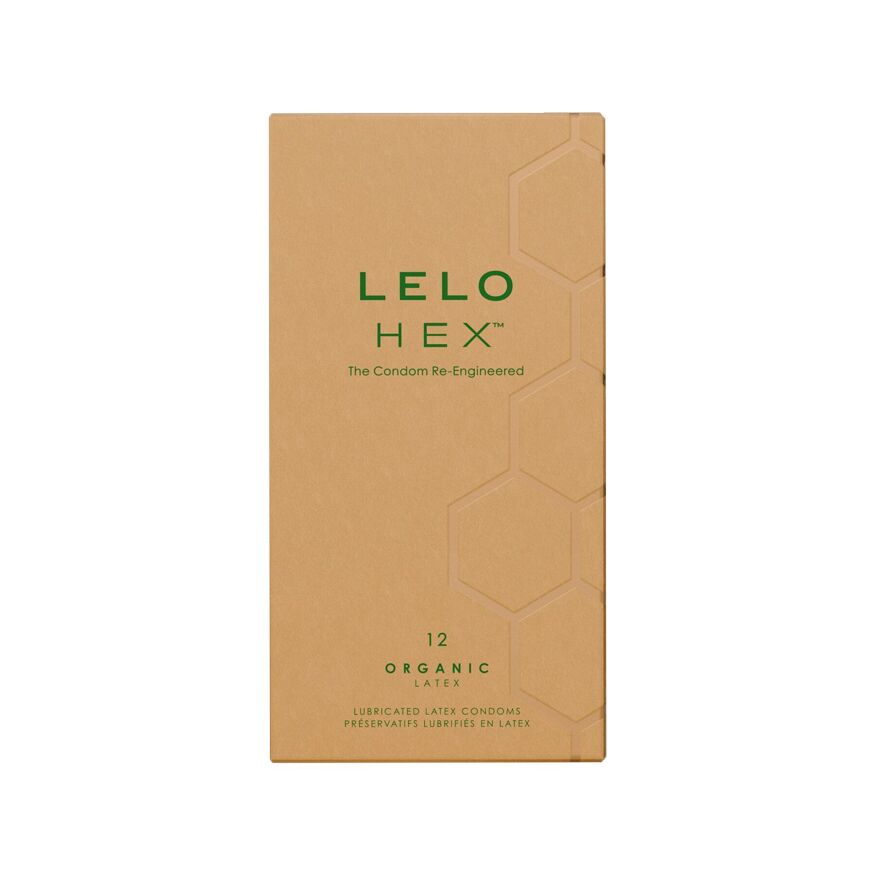 Презервативи LELO HEX Condoms Organic 12 Pack, тонкі та суперміцні
