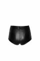 Шортики Noir Handmade F318 Wild, S, black, под латекс, крокодиловый принт, с доступом