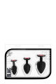 Набор анальных пробок LUXE BLING PLUGS TRAINING KIT RED GEMS