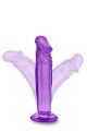 Фалоімітатор реалістичний, на присосці Blush Yours Sweet N фіолетовий, 16.5 х 3.8 см