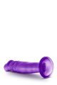 Фалоімітатор реалістичний, на присосці Blush Yours Sweet N фіолетовий, 16.5 х 3.8 см