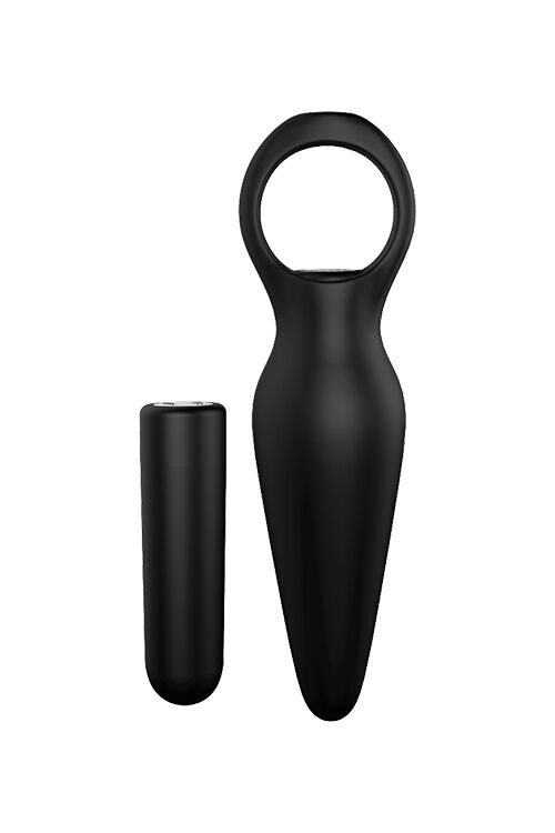 Анальная пробка с вибрацией Dream Toys CHEEKY LOVE TAPERED PLUG BLACK