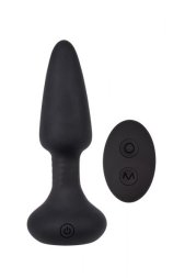 Анальная пробка с шариками вибро Smooth Anal Dilator Chisa