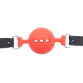 Кляп DS Fetish Mouth silicone gag L black/red