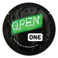 Набір презервативів ONE Glowing Pleasures, 100 шт, світяться в темряві, з мастилом, упаковка-тубус