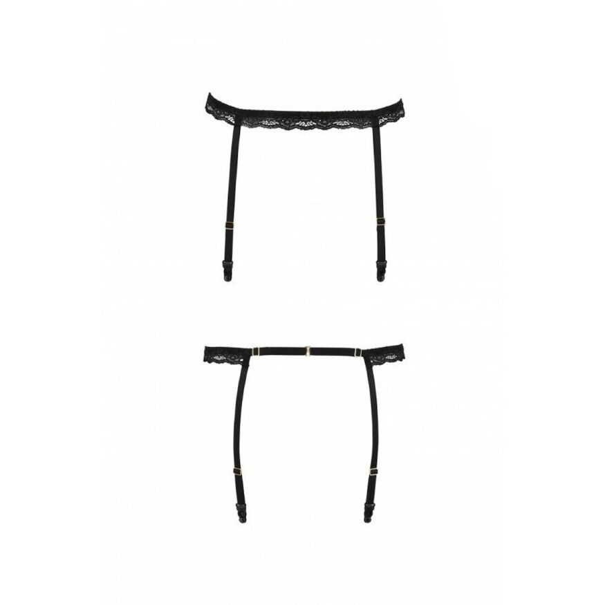 Пояс-стрепы для чулок Passion Exclusive SHELLY GARTER BELT L/XL, black