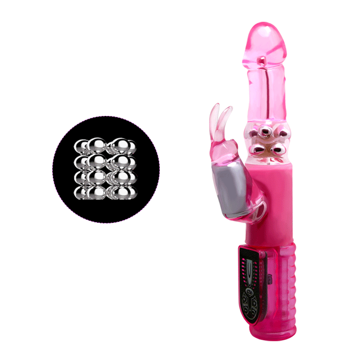 Вибратор с стимулятором клитора и функцией ротации BAILE - Pleasurizer Legend toyz, 8 vibration functions 8 rotation functions, BW-043005