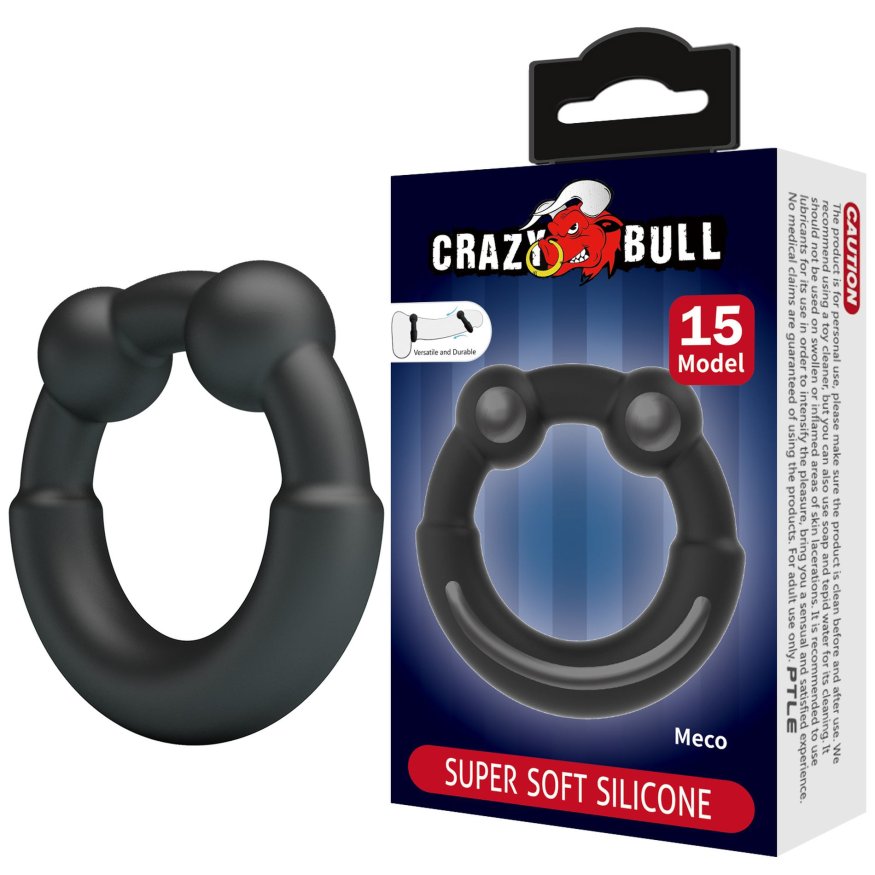 Эрекционное кольцо Crazy Bull №15 - Meco super soft silicone, BI-210362