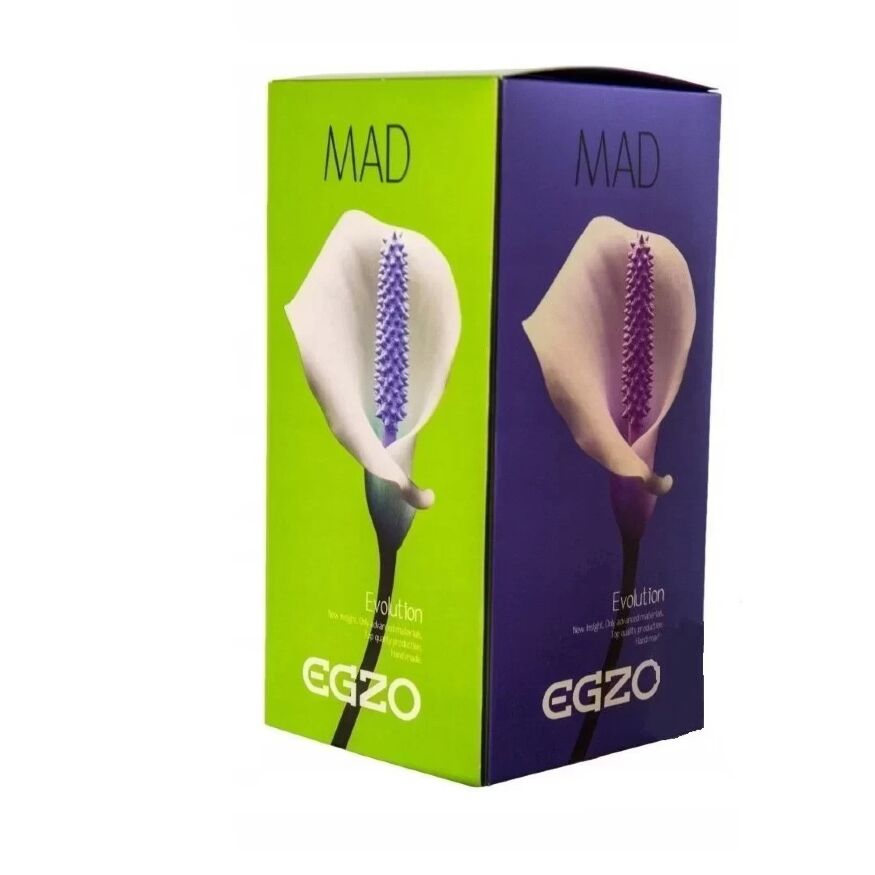 Вібратор із вусиками EGZO MAD Ciberskin Special Lover на батарейках
