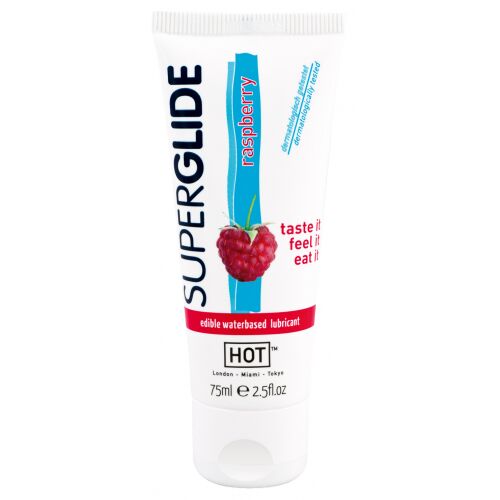 Съедобный лубрикант на водной основе Superglide Raspberry, 75 мл