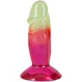 Небольшой дилдо Doc Johnson Crystal Jellies - 4.5 Inch Classic Dong - Rainbow