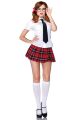 Еротичний костюм школярки Leg Avenue Private School Sweetie M, сорочка, спідниця, краватка, оправа