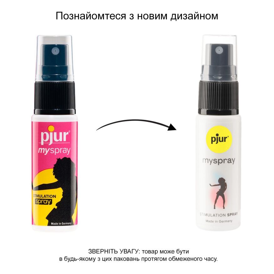 Збуджувальний спрей для жінок pjur My Spray 20 мл з екстрактом алое, ефект поколювання