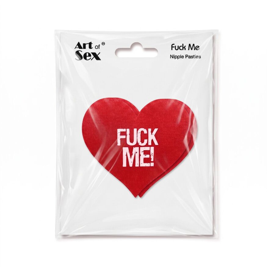 Пестис-сердечки Art of Sex - Fuck me, красный