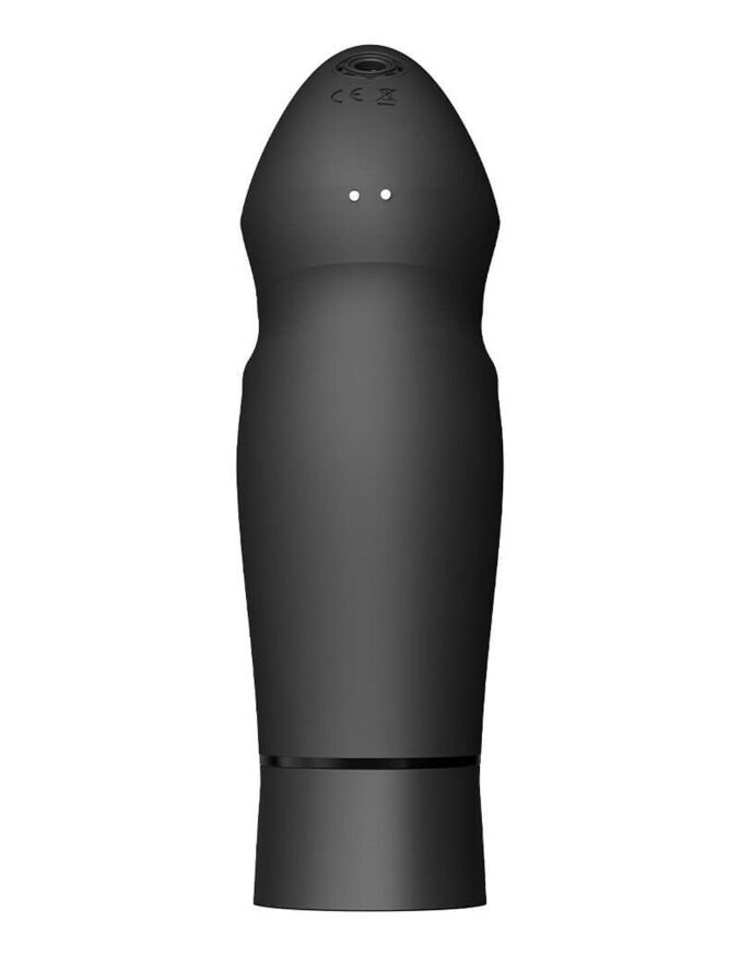 Компактна смарт секс-машина Zalo  -  Sesh Obsidian Black, 2 насадки, пульт ДК, кристал Swarovski