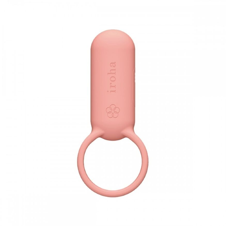 Эрекционное кольцо с вибрацией SVR Iroha, силиконовое, розовое, 9 х 3.8 см