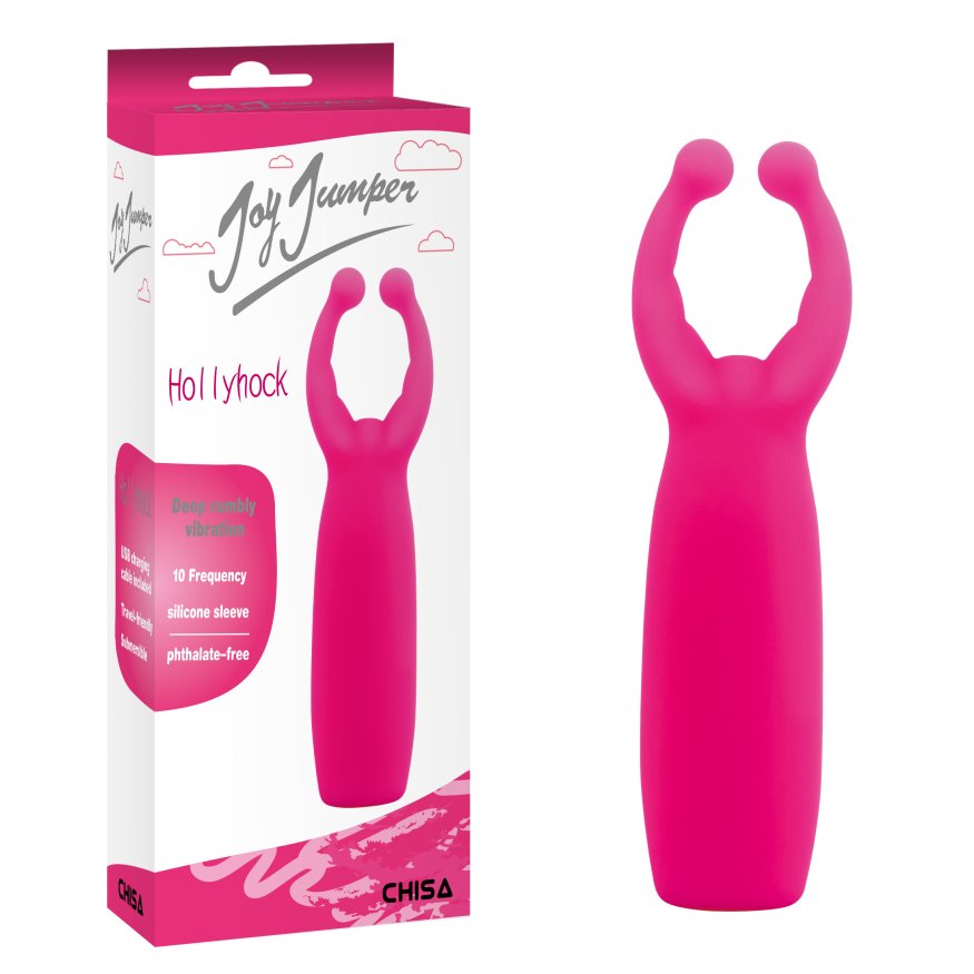 Міні вібратор кліторальний Chisa Joy Jumper Hollyhock, рожевий