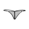 Трусики сетка стринги с застежками F119 Noir Handmade L