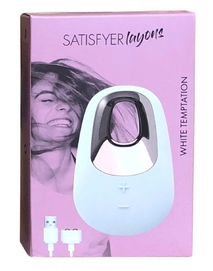 Мощный вибратор Satisfyer Lay-On - White Temptation, водонепроницаемый
