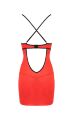 Сукня червона з чорною обробкою та трусики стрінги FEMMINA CHEMISE S/M - Passion