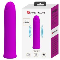 Універсальний вібростимулятор в класичній формі - Pretty Love Curtis Vibrator Purple