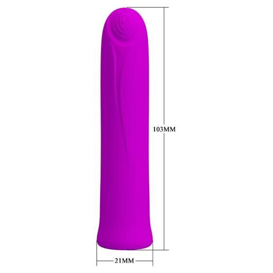 Універсальний вібростимулятор в класичній формі  - Pretty Love Curtis Vibrator Purple